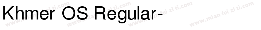 Khmer OS Regular字体转换